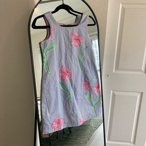 Lilly Pulitzer lavender and pink lily dress